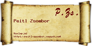 Peitl Zsombor névjegykártya